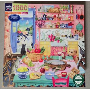 Eeboo Pink Kitchen 1000 pc Maria Over Complete 2024 Pre-Owned